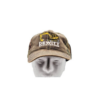 DeWitt Excavating Hat Camouflage Adjustable Port Authority Mossy Oak.  NWT